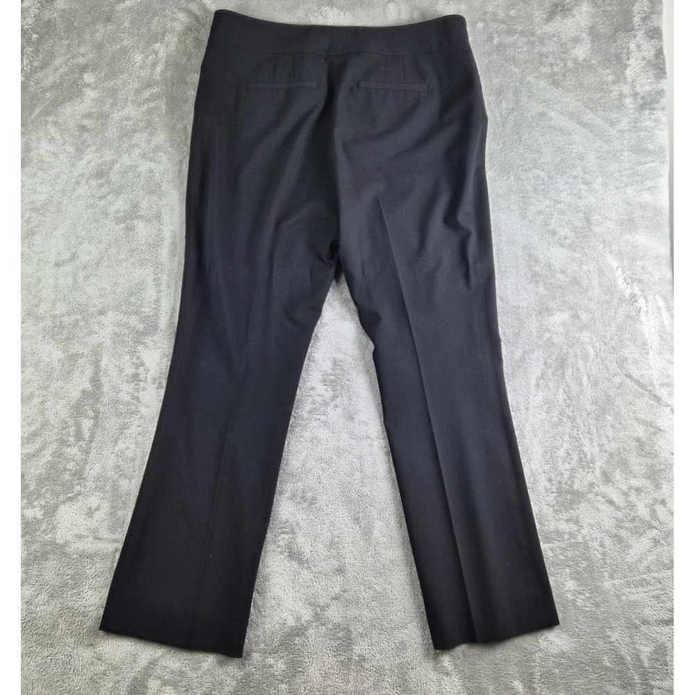 Tahari Arthur S Levine Pants Wonens 14 Black Stretch Straight Leg Dressy Trouser - Picture 2 of 13